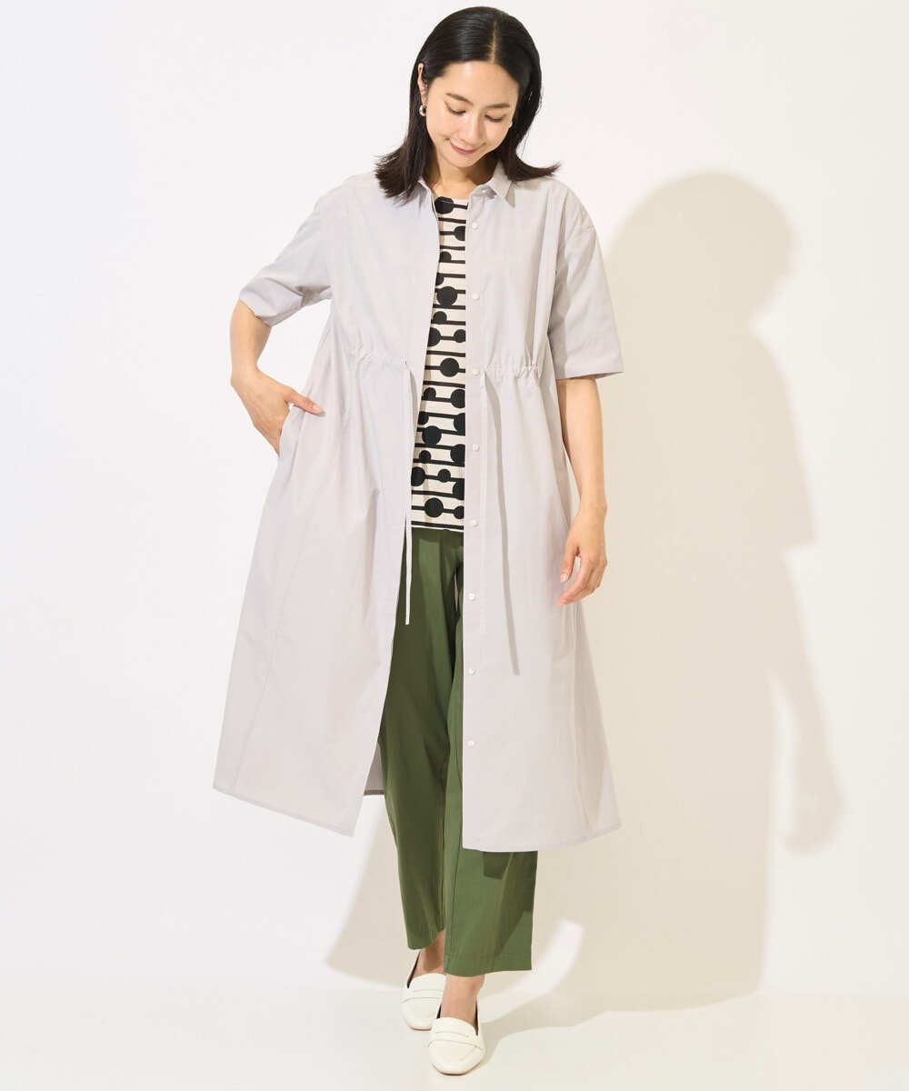 PZKHB08210 GEORGES RECH(ジョルジュ・レッシュ)  [日本製]ドットボーダーカットソー ネイビー系