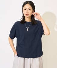 PZKHB09180 GEORGES RECH(ジョルジュ・レッシュ) ドルマンスリーブジョーゼットカットソー ブルー
