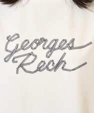 PZKHB11190 GEORGES RECH(ジョルジュ・レッシュ)  [接触冷感/紫外線カット/遮熱]テーププリントロゴカットソー ブラック