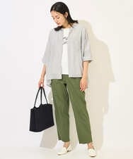 PZKHB11190 GEORGES RECH(ジョルジュ・レッシュ)  [接触冷感/紫外線カット/遮熱]テーププリントロゴカットソー ブラック