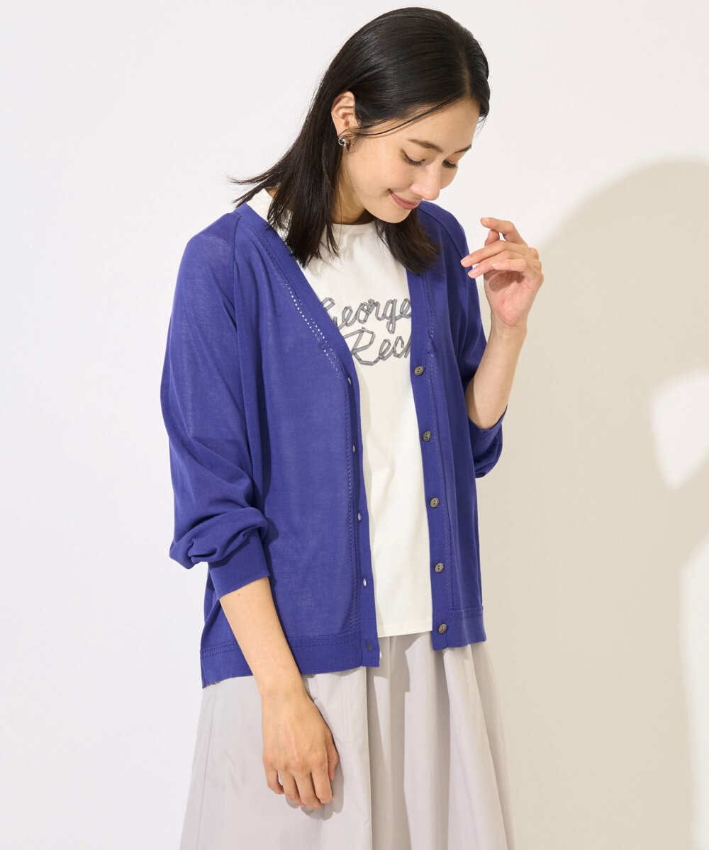 PZKHB11190 GEORGES RECH(ジョルジュ・レッシュ)  [接触冷感/紫外線カット/遮熱]テーププリントロゴカットソー ブラック