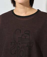 PZKHD48190 GEORGES RECH(ジョルジュ・レッシュ) シアーポンチョロゴカットソー ブラウン