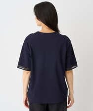 PZKHE61250 GEORGES RECH(ジョルジュ・レッシュ) シアージャージーブラウソー ネイビー