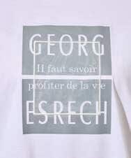 PZKHF51170 GEORGES RECH(ジョルジュ・レッシュ) スーパークールドルマンスリーブロゴカットソー ブラック