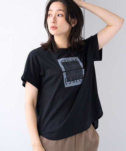 PZKHF51170 GEORGES RECH スーパークールドルマンスリーブロゴカットソー