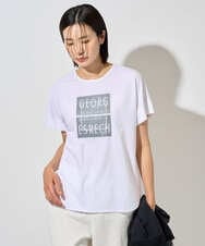 PZKHF51170 GEORGES RECH(ジョルジュ・レッシュ) スーパークールドルマンスリーブロゴカットソー ブラック