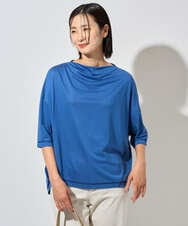 PZKHF53150 GEORGES RECH(ジョルジュ・レッシュ) スーパークールボトルネックカットソー ブルー