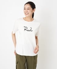 PZKHT21150 GEORGES RECH(ジョルジュ・レッシュ) [接触冷感]ドライコットンラウンドヘムロゴTシャツ ブラック