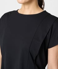PZKHW03180 GEORGES RECH(ジョルジュ・レッシュ) [セットアップ対応]ウエストシェイプジャージープルオーバー ブラック