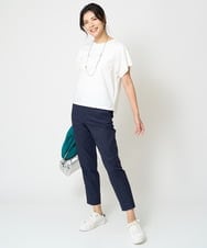 PZKHW04190 GEORGES RECH(ジョルジュ・レッシュ) ハイツイストコットンスムースカットソー グリーン