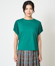 PZKHW04190 GEORGES RECH(ジョルジュ・レッシュ) ハイツイストコットンスムースカットソー グリーン
