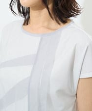 PZKHW33210 GEORGES RECH(ジョルジュ・レッシュ) フレンチスリーブチュールカットソー ホワイト