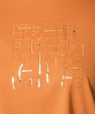 PZKHX12150 GEORGES RECH(ジョルジュ・レッシュ) [接触冷感]ロゴ刺繍スパンコールAラインカットソー ライトグレー