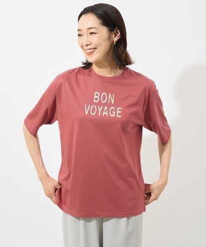 PZKHX40130 GEORGES RECH [接触冷感]スーパークール箔プリントカットソー