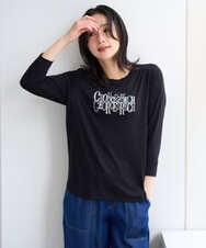 PZKJE28180 GEORGES RECH(ジョルジュ・レッシュ) ベアテン刺繍ロゴカットソー ライトグレー