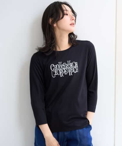 PZKJE28180 GEORGES RECH ベアテン刺繍ロゴカットソー