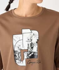 PZKJF10170 GEORGES RECH(ジョルジュ・レッシュ) [接触冷感]グラフィックプリントカットソー ベージュ