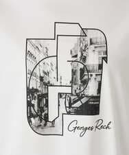 PZKJF10170 GEORGES RECH(ジョルジュ・レッシュ) [接触冷感]グラフィックプリントカットソー ベージュ