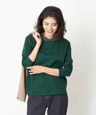 PZKJQ09210 GEORGES RECH(ジョルジュ・レッシュ) チュールネックカットソー グリーン