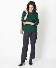 PZKJQ09210 GEORGES RECH(ジョルジュ・レッシュ) チュールネックカットソー グリーン