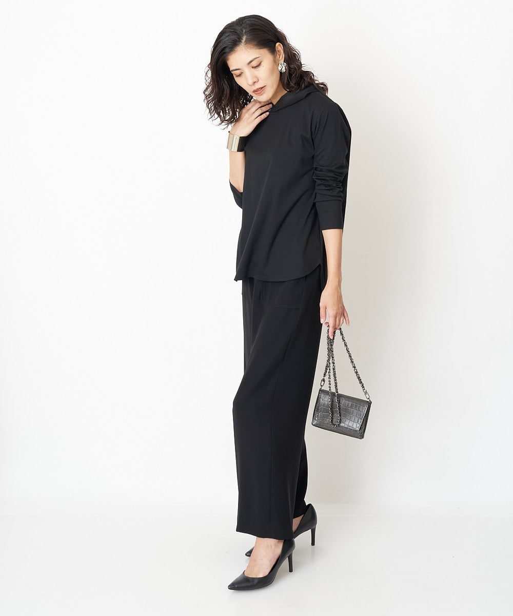 PZKJQ09210 GEORGES RECH(ジョルジュ・レッシュ) チュールネックカットソー ブラック