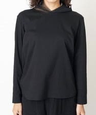 PZKJQ09210 GEORGES RECH(ジョルジュ・レッシュ) チュールネックカットソー ブラック