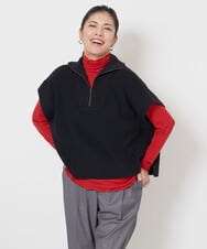 PZKJS29110 GEORGES RECH(ジョルジュ・レッシュ)  [日本製]メロウタートルネックカットソー レッド