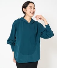 PZKJV27230 GEORGES RECH(ジョルジュ・レッシュ) ジョーゼットジャージーフーディ グリーン