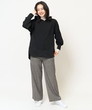 PZKJV27230 GEORGES RECH(ジョルジュ・レッシュ) ジョーゼットジャージーフーディ ブラック