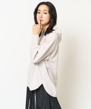 PZKJV27230 GEORGES RECH(ジョルジュ・レッシュ) ジョーゼットジャージーフーディ ブラック