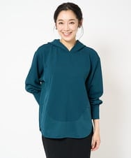 PZKJV27230 GEORGES RECH(ジョルジュ・レッシュ) ジョーゼットジャージーフーディ ブラック