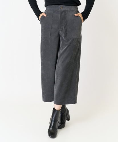 PZLAB59290 GEORGES RECH コーデュロイワイドクロップドパンツ