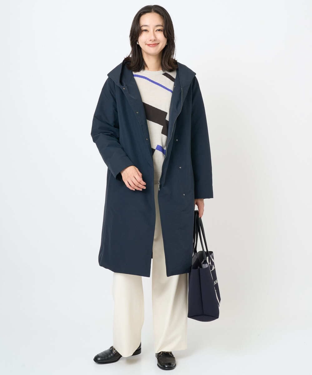 PZLAD10270 GEORGES RECH(ジョルジュ・レッシュ)  [日本製]裏起毛シャンブレージョガーワイドパンツ ライトグレー