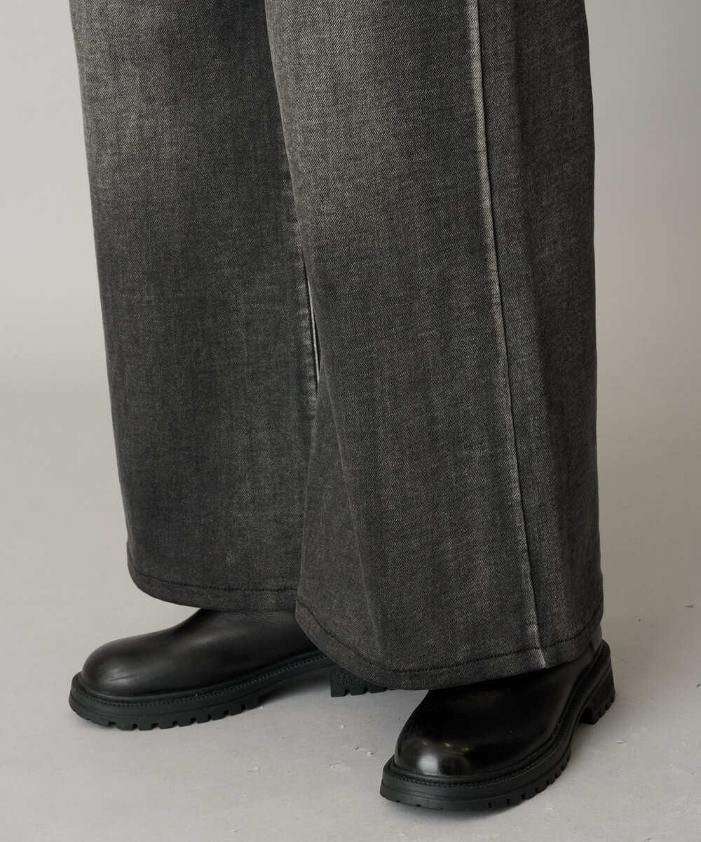 PZLAG34290 GEORGES RECH(ジョルジュ・レッシュ) 裏起毛ストレッチデニムパンツ ブラック