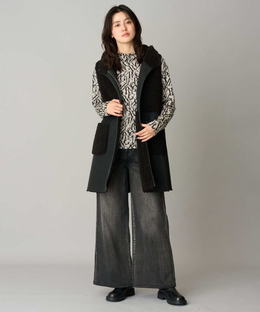 PZLAG34290 GEORGES RECH(ジョルジュ・レッシュ) 裏起毛ストレッチデニムパンツ ブラック