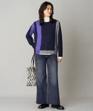 PZLAG34290 GEORGES RECH(ジョルジュ・レッシュ) 裏起毛ストレッチデニムパンツ ブラック