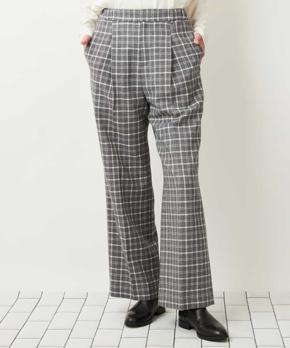 PZLAQ66250 GEORGES RECH(ジョルジュ・レッシュ) ウィンターチェックパンツ グレー