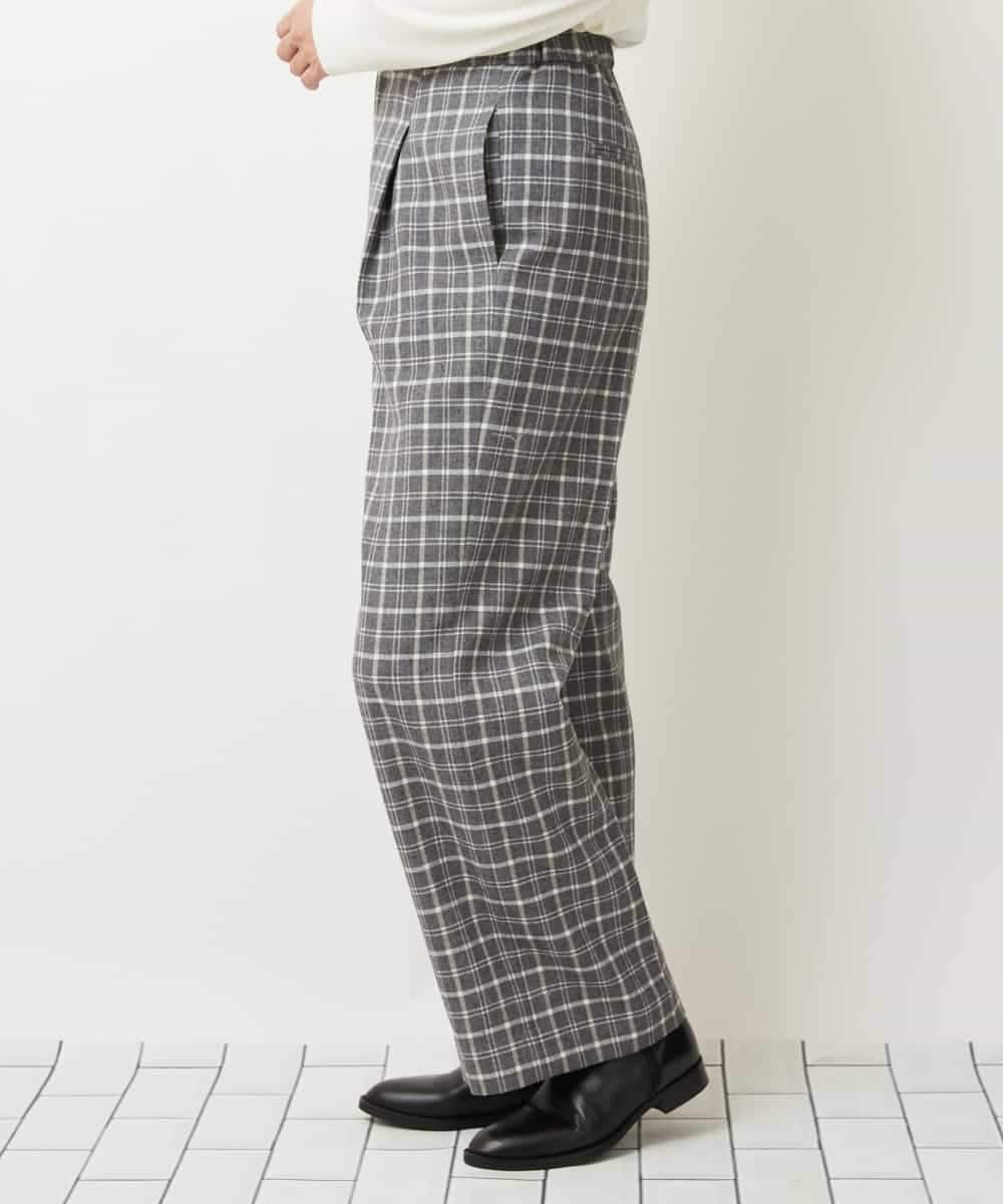 PZLAQ66250 GEORGES RECH(ジョルジュ・レッシュ) ウィンターチェックパンツ グレー