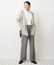 PZLAQ66250 GEORGES RECH(ジョルジュ・レッシュ) ウィンターチェックパンツ グレー