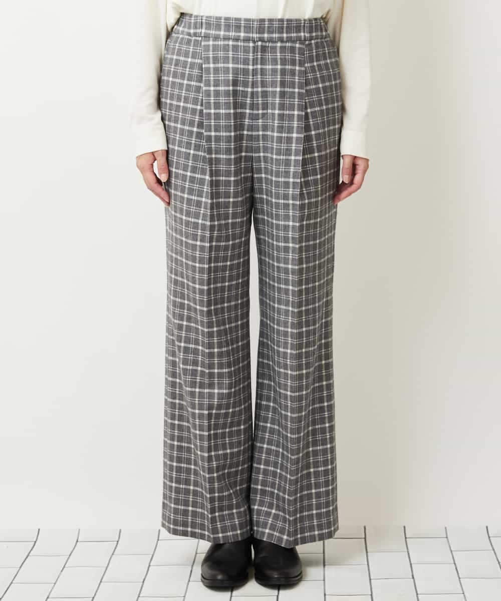 PZLAQ66250 GEORGES RECH(ジョルジュ・レッシュ) ウィンターチェックパンツ グレー