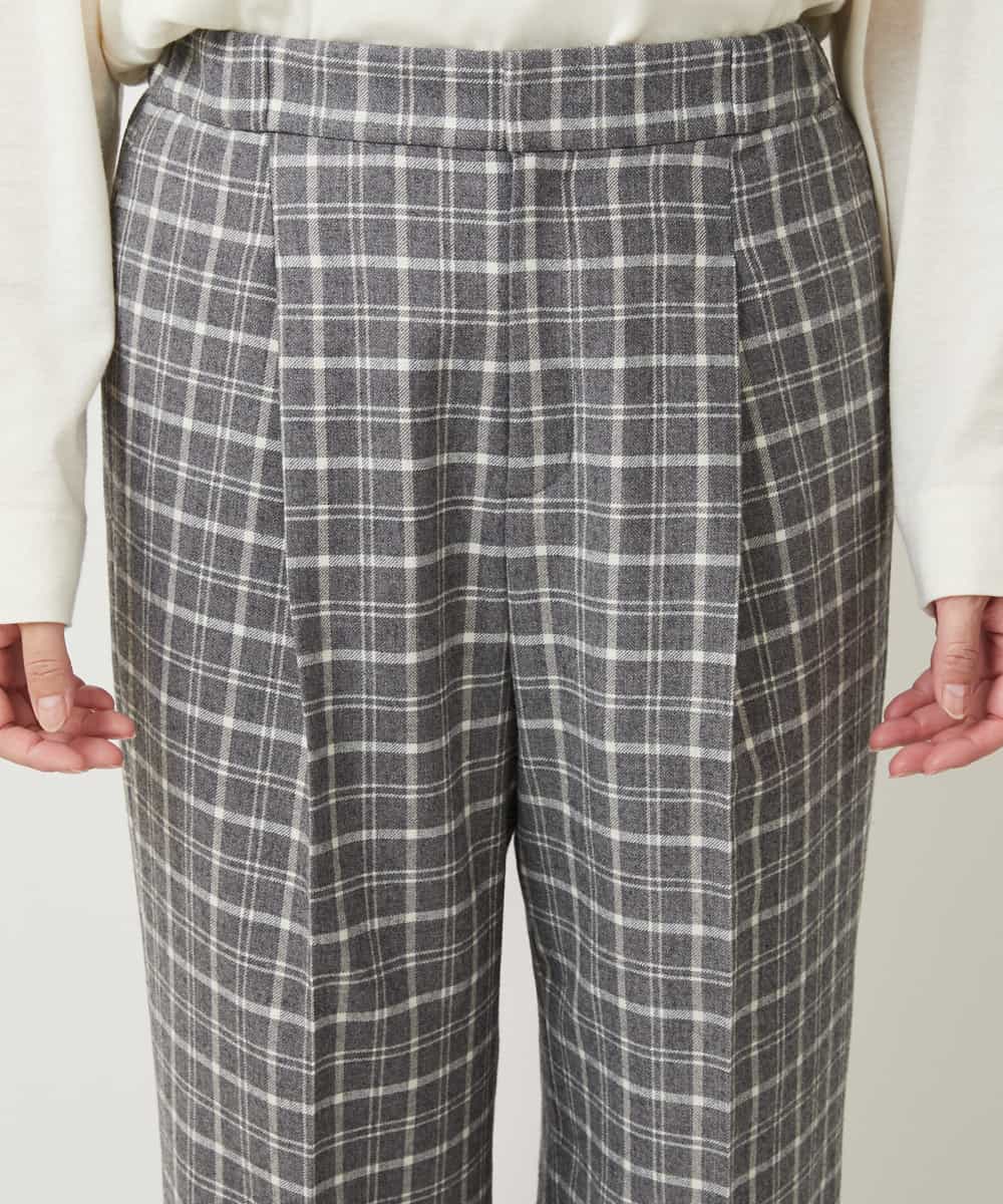 PZLAQ66250 GEORGES RECH(ジョルジュ・レッシュ) ウィンターチェックパンツ グレー