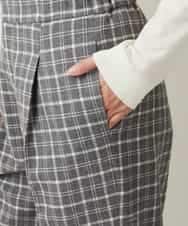 PZLAQ66250 GEORGES RECH(ジョルジュ・レッシュ) ウィンターチェックパンツ グレー