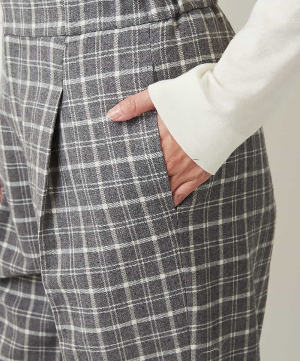 PZLAQ66250 GEORGES RECH(ジョルジュ・レッシュ) ウィンターチェックパンツ グレー