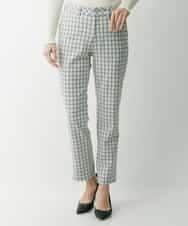 PZLAT64210 GEORGES RECH(ジョルジュ・レッシュ) スリムスティックパンツ アイボリー(チェック)