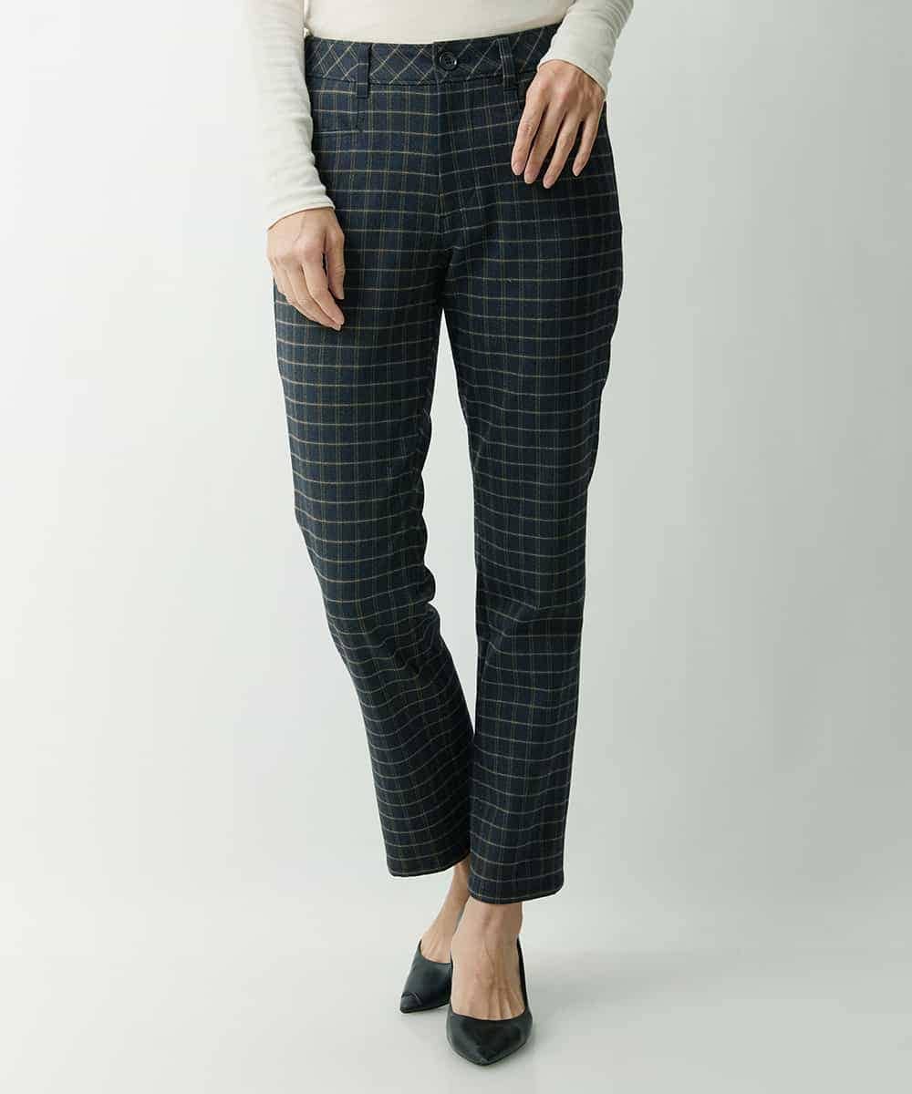 PZLAT64210 GEORGES RECH(ジョルジュ・レッシュ) スリムスティックパンツ アイボリー(チェック)