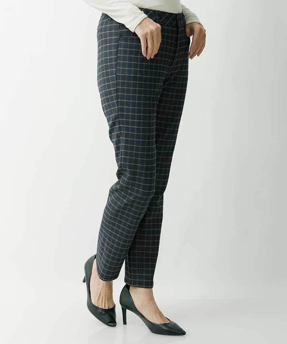 PZLAT64210 GEORGES RECH(ジョルジュ・レッシュ) スリムスティックパンツ アイボリー(チェック)