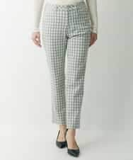 PZLAT64210 GEORGES RECH(ジョルジュ・レッシュ) スリムスティックパンツ アイボリー(チェック)