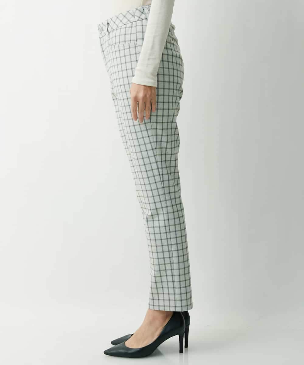 PZLAT64210 GEORGES RECH(ジョルジュ・レッシュ) スリムスティックパンツ アイボリー(チェック)