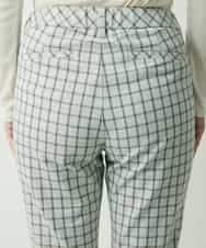 PZLAT64210 GEORGES RECH(ジョルジュ・レッシュ) スリムスティックパンツ アイボリー(チェック)
