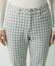 PZLAT64210 GEORGES RECH(ジョルジュ・レッシュ) スリムスティックパンツ アイボリー(チェック)